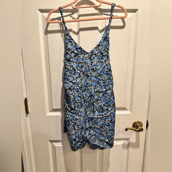 Topshop Floral Blue romper US size 6 - Picture 5 of 11
